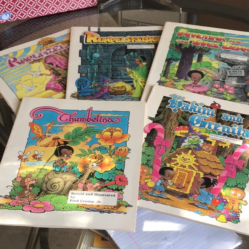 SOLD. 5 collectible Books retold by Fred Crump,